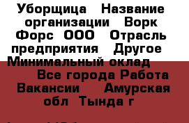 Уборщица › Название организации ­ Ворк Форс, ООО › Отрасль предприятия ­ Другое › Минимальный оклад ­ 24 000 - Все города Работа » Вакансии   . Амурская обл.,Тында г.